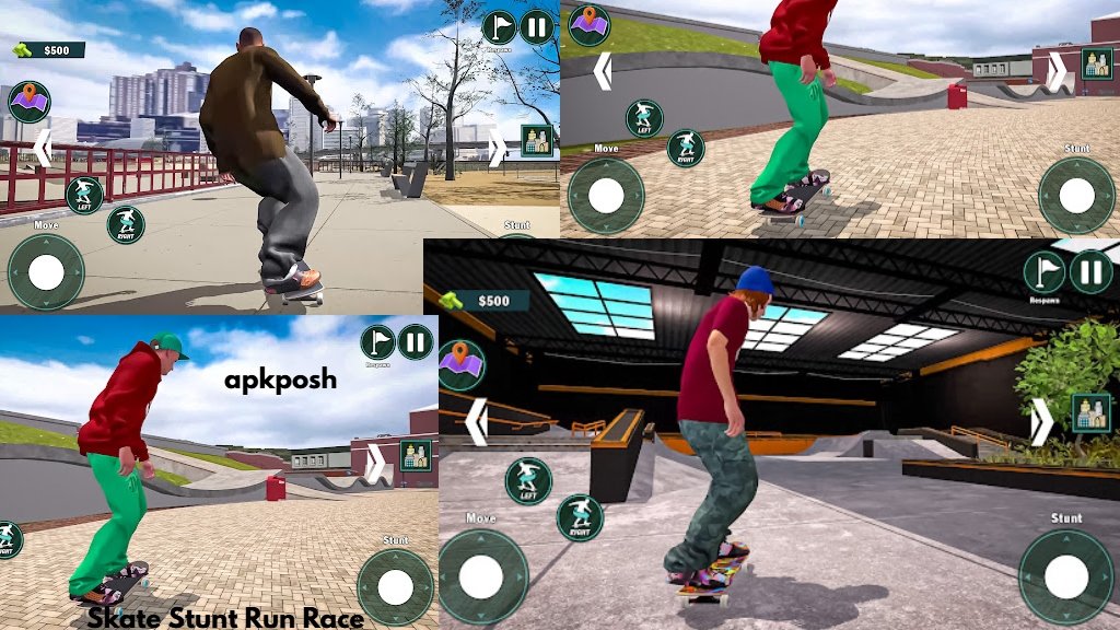 Skate Stunt Run Race APK