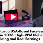 How to Start a USA-Based Faceless YouTube Channel in 2026: High-RPM Niches, Tools, Team Building and Real Earnings